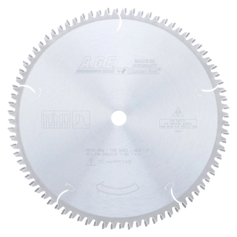 14" x 108T Carbide Tipped, Aluminum and Non-Ferrous Metals Blade, Neg. 6 Deg., 1" Bore, TCG
